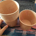 Disposable Paper Container Kraft Paper Salad Bowl